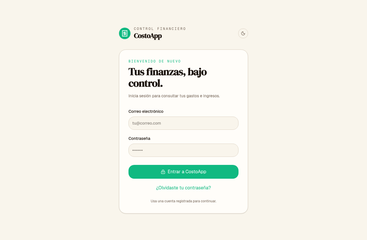 Proyecto CostoApp